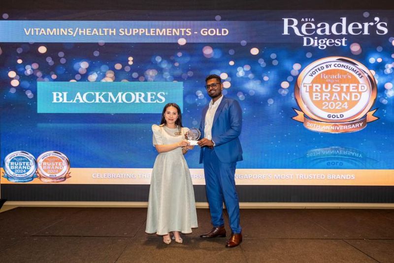Blackmores Celebrates Gold Win with Trusted Brands 2024