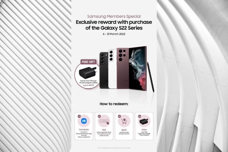 Psst! Samsung Members Can Redeem a Super-Fast Charger with their S22 Series Purchase!