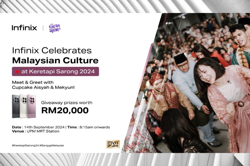 Infinix Joins Keretapi Sarong 2024 to Celebrate Malaysia Day