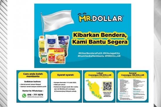 MR DOLLAR Steps Up To Offer Aid In Support Of White Flag Project #KibarkanBenderaKamiBantuSegera