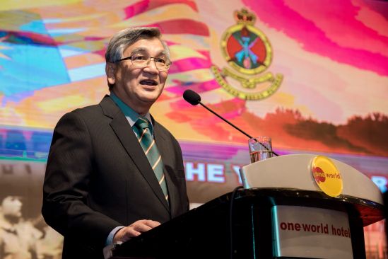 Dato&#039; Mohamad Ariff delivered his speech as the OP of the Year