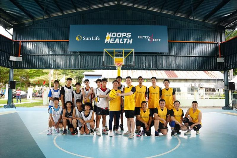 REVITALISED SUN LIFE HOOPS+HEALTH BASKETBALL COURT SET TO BRING CHEERS TO KUALA AMPANG COMMUNITY