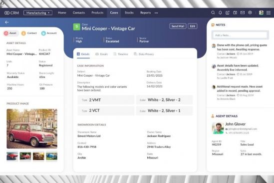 Zoho Launches Canvas, The Industry-First Design Studio to Re-envision The CRM Experience For Enterprises