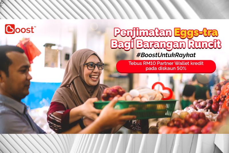 Boost Subsidizes 50% on Groceries at Major Supermarkets Nationwide for Malaysians to Afford More Eggs and Chickens