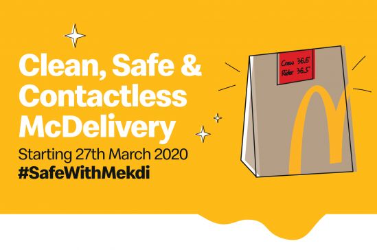 McDonald’s Malaysia Steps Up Food Safety and Hygiene Practices Amid COVID-19 Outbreak, Rolls Out Contactless and Cashless System for McDelivery