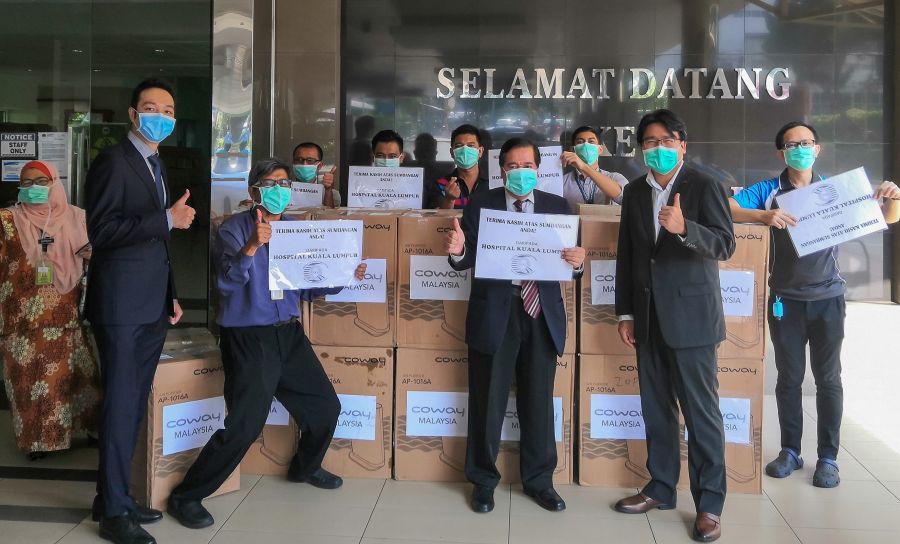 COWAY MALAYSIA COMMITS TO FIGHT COVID-19 WITH M.O.H. HOSPITALS  THROUGHOUT MALAYSIA