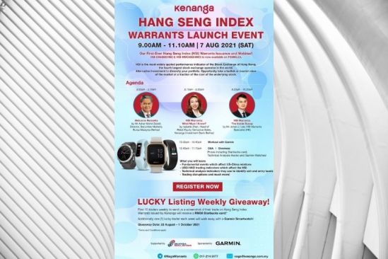 First-ever Hang Seng Index Warrants by Kenanga