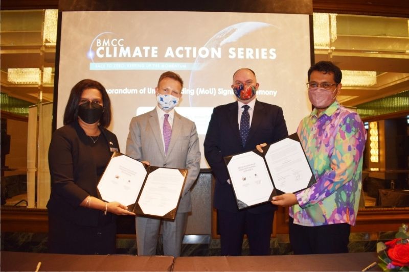 The British Malaysian Chamber of Commerce (BMCC) inks MoU with UN Global Compact Network Malaysia &amp; Brunei and British Standards Institution to raise awareness on sustainability and climate action practices within Malaysian businesses.