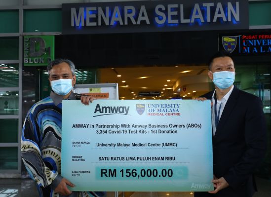 Amway Malaysia Donates Over 3,000 Covid-19 Test Kits, Worth RM156,000 To UMMV