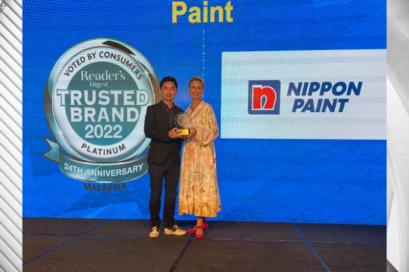 Nippon Paint Clinches Platinum Award for the Most Trusted Brand from Readers Digest For the 17th Consecutive Year