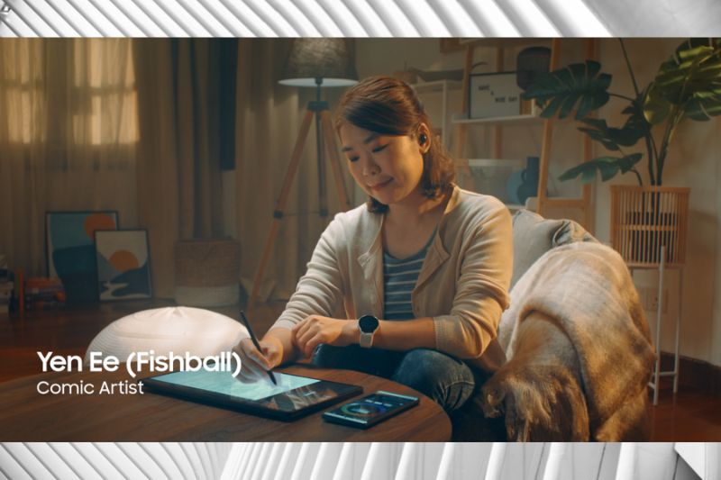 When Inspiration Strikes, this Gifted Artist relies on her Galaxy Tab S8 Ultra as her creative companion